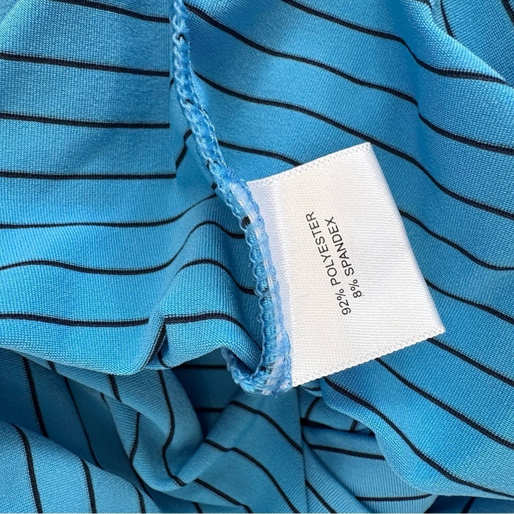 Peter Millar Blue Striped Polo Shirt - Picture 6 of 7
